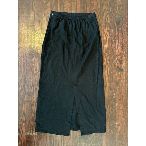 Old Navy Black Midi Skirt Size Small - Picture 1 of 8